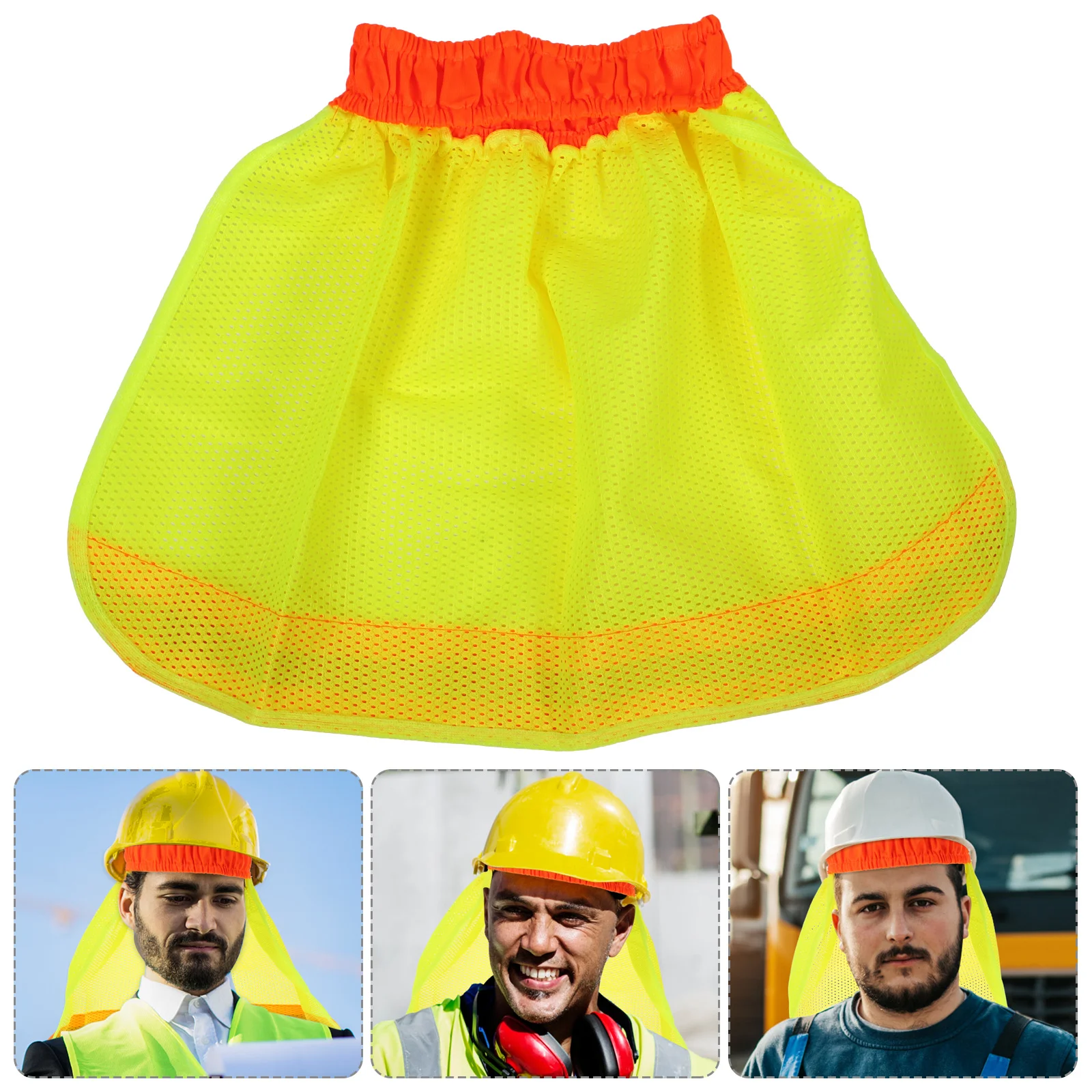 

4Pcs Reflective Sunshade Cloth Accessories Full Brim Shield High Visibility Mesh Breathable Neck Protector for Outdoor