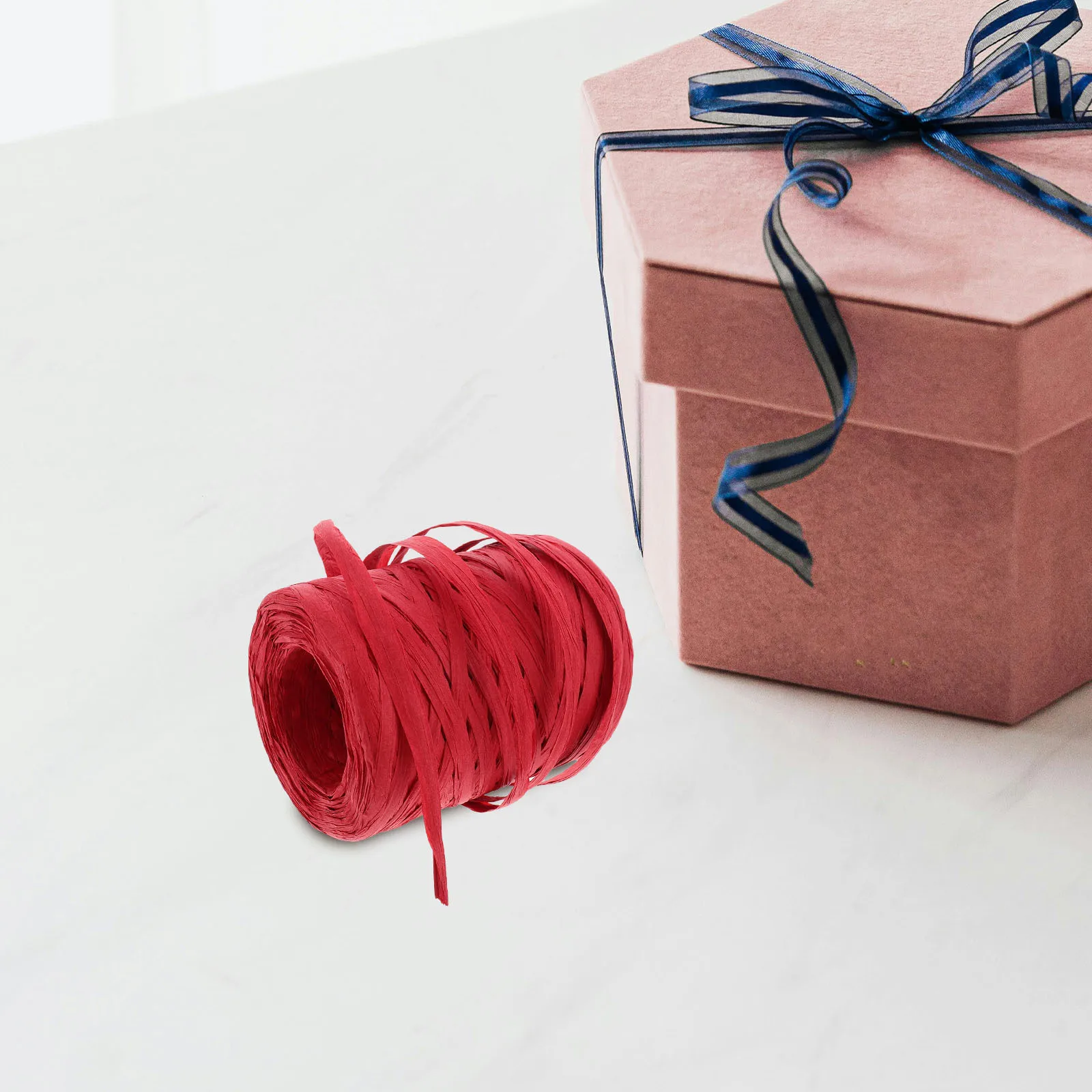 

1 Roll Raffia Ribbon String Paper Twine Natural Wrapping Craft DIY Gift Packing Holiday Decoration 100m Ribbon for Crafts