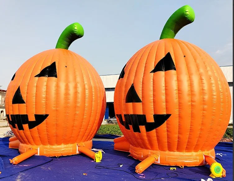Giant Halloween Inflatable Pumpkin Ornaments - Eco-Friendly Commercial Grade PVC Outdoor Holiday Party Props