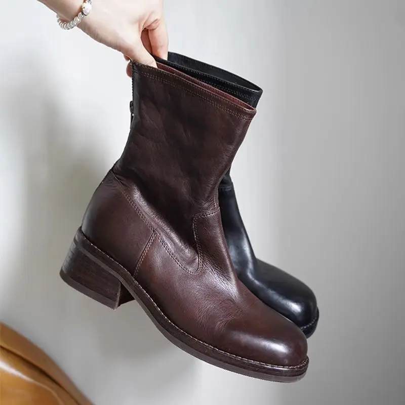 bottes-chelsea-unisexes-a-tige-courte-semelle-epaisse-decontractees-tendance-style-britannique-pour-l'hiver-bout-rond-en-caoutchouc