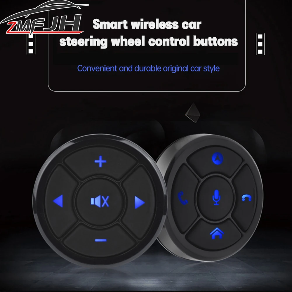 Controlador de volante do carro botões de controle remoto sem fio 10 teclas para rádio do carro dvd navegação gps bluetooth-compatível