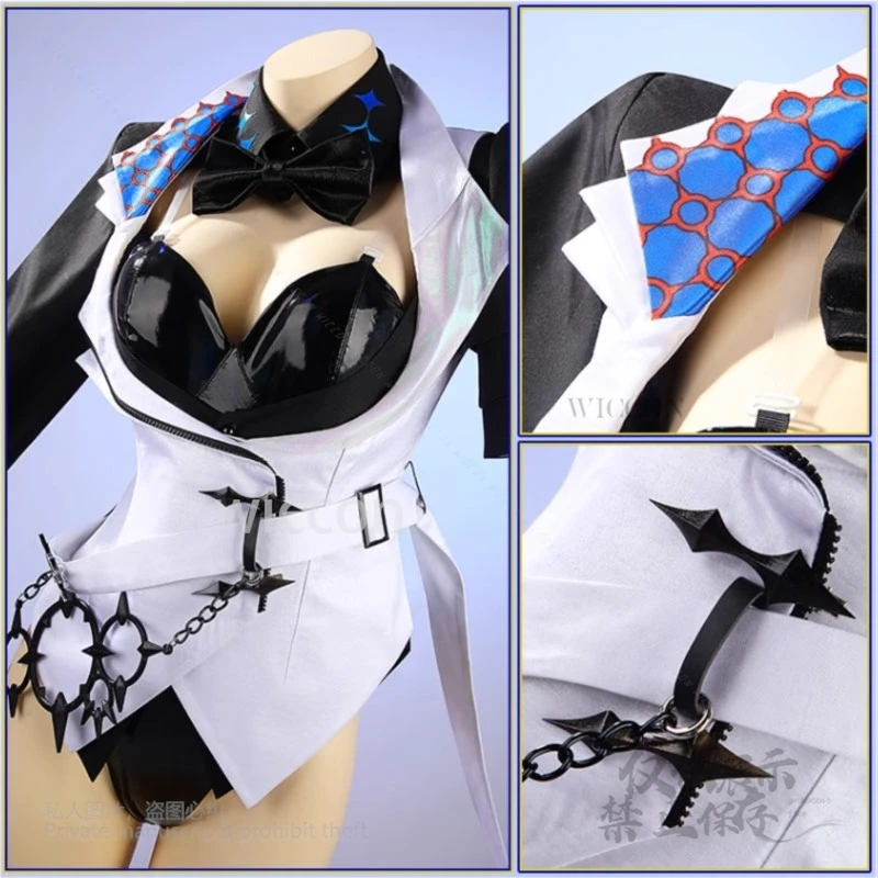 أزياء أنيمي Nijisanji Hoshirube Sho التأثيرية للفتيات Hoshirube Sho لعب الأدوار بدلة جلدية مثيرة على شكل أرنب لحفلات الهالوين مخصصة