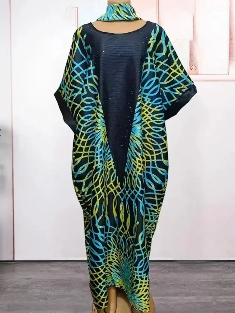 Personalizado personalizado 2025 Primavera Verano vestidos africanos para mujeres trajes fiesta noche Dashiki Abaya Maxi vestido Afr