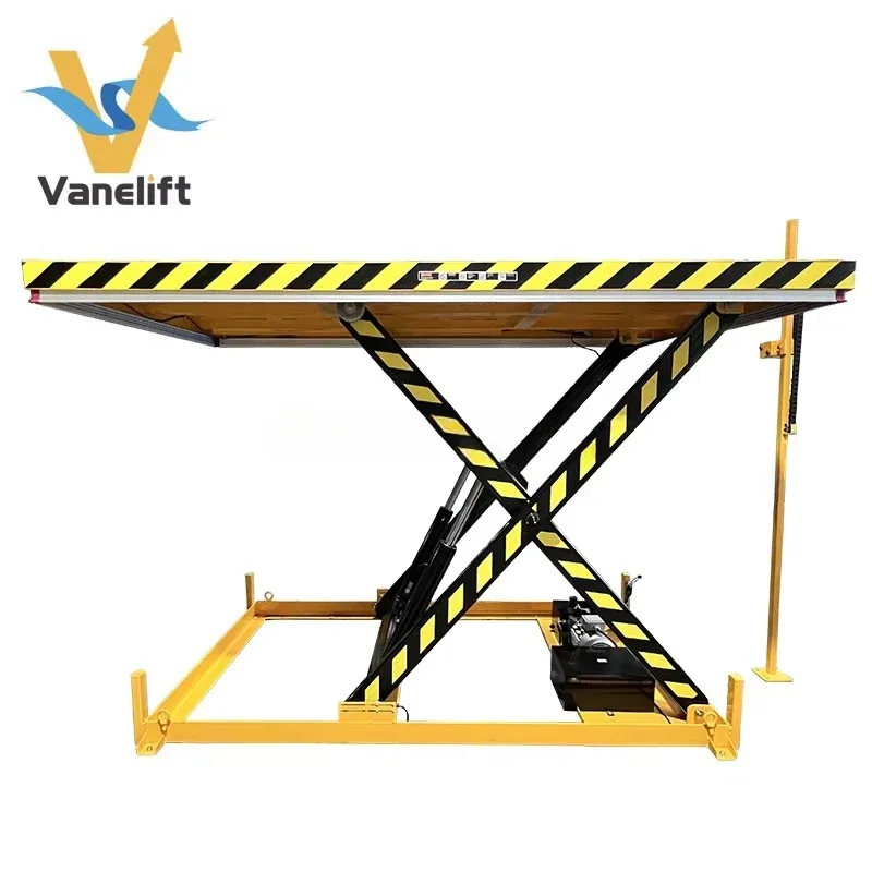 VANELIFT Mesa elevadora de tijera hidráulica infrarroja 1000 2000 4000 Kg Plataforma elevadora automática hacia arriba y hacia abajo Mantener el sensor de altura