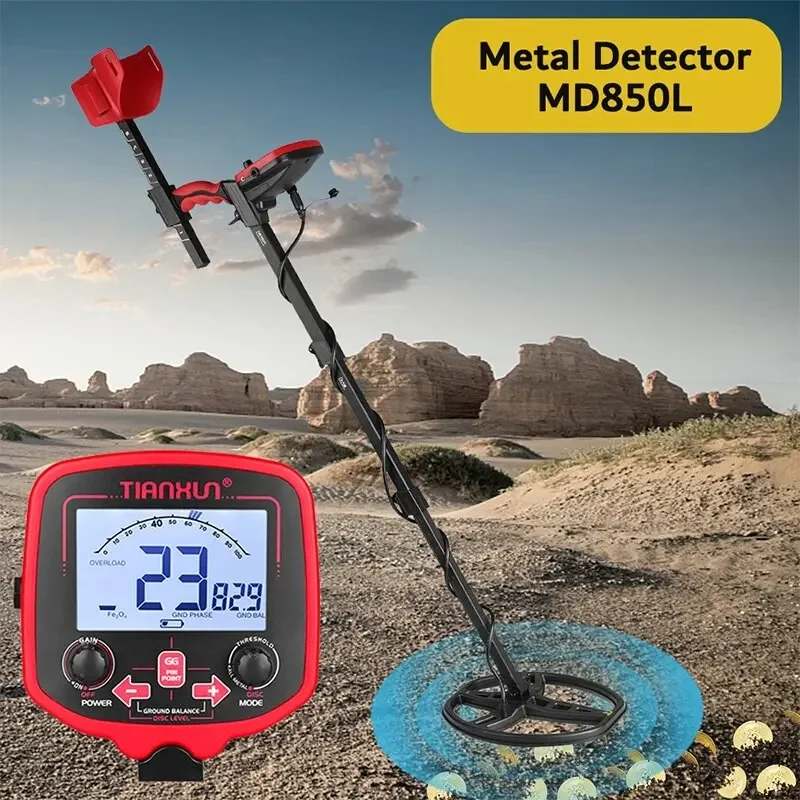 High Sensitivity Underground Metal Detector LCD Display Waterproof Search Coil Gold Treasure Hunter Detector For Prospecting
