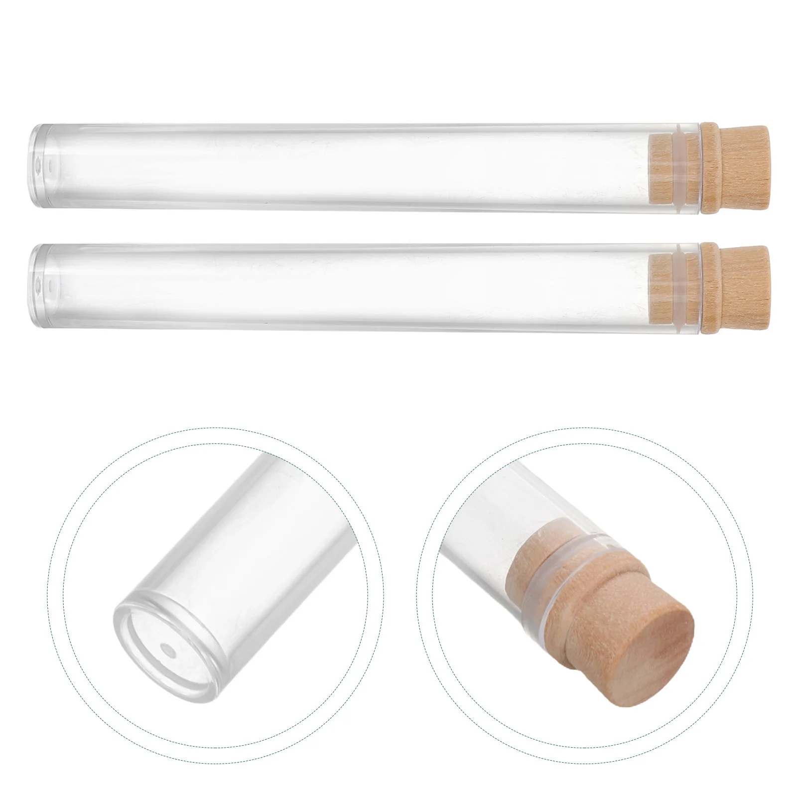 

2Pcs Pet Hair Memorial Container Cat Whiskers Box Transparent Design Compact Portable Keepsakes Protection Display