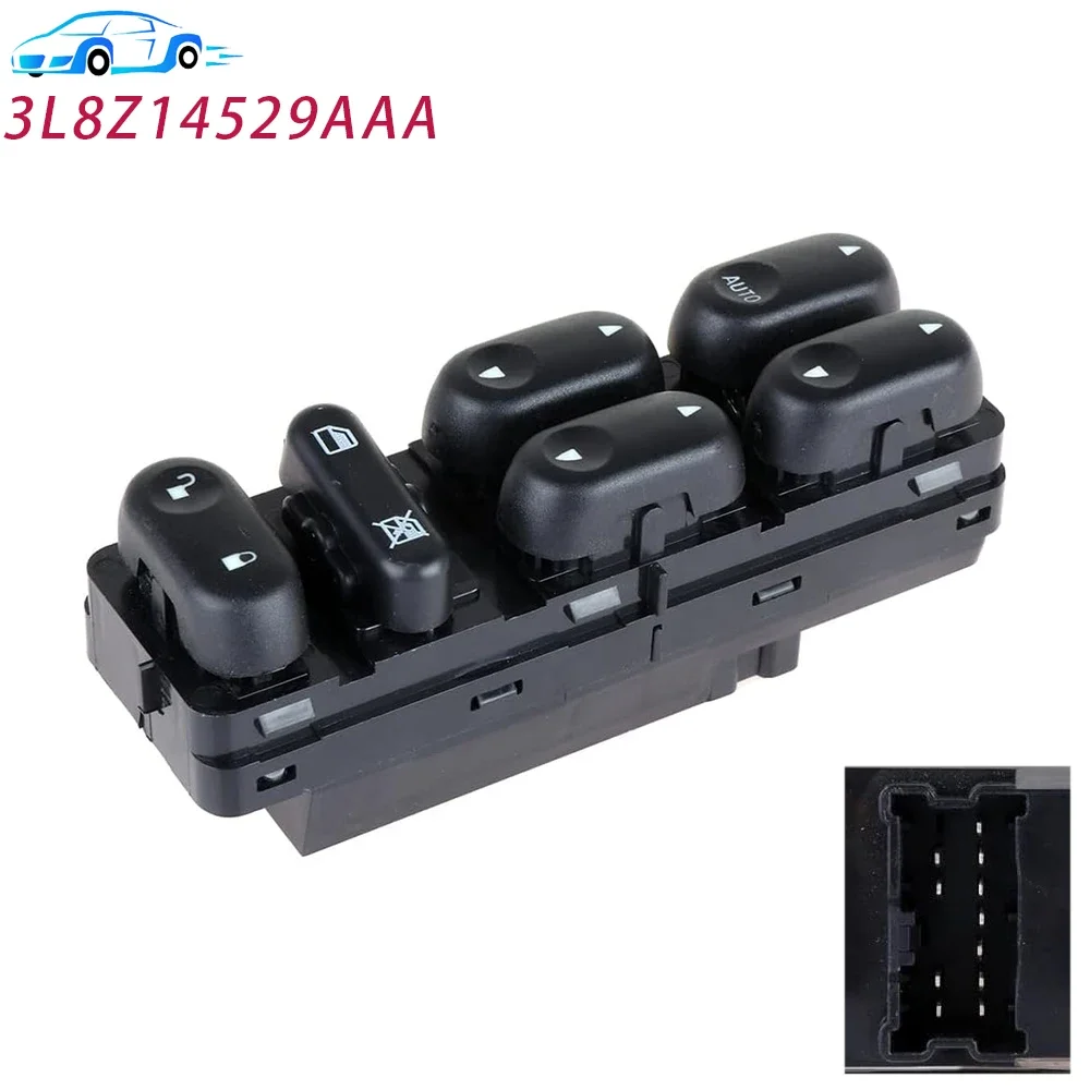 For Ford Escape Mazda Tribute Mercury Master Driver Side Window Switch Control Regulator Button 3L8Z14529AAA 3L8Z-14529-AAA