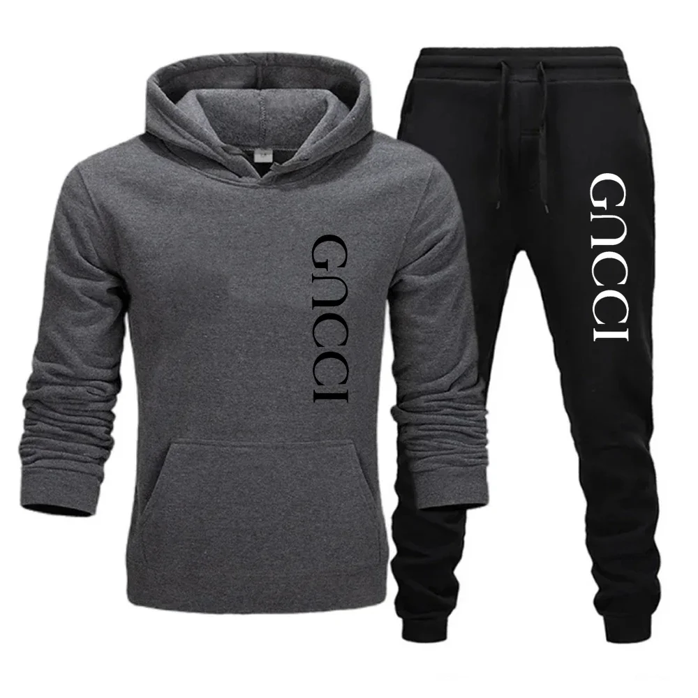 2025 New Men's Woman's Fashion Leisure Sportswear Outdoor Hoodie Set Sports Luxury Hoodie+Pants Set Clothing