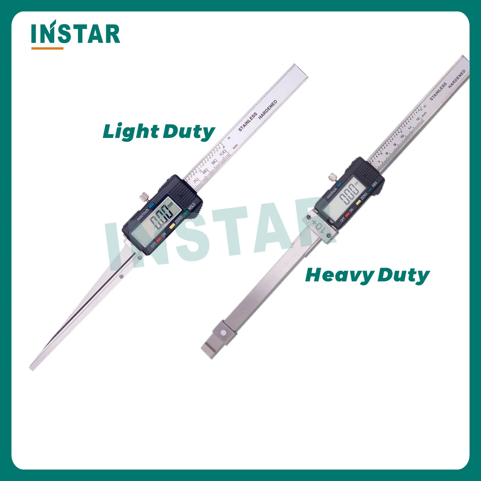 INSTAR Digital Wedge Shape Feeler Gauge 0.2-10mm, 10-20mm,20-30mm,30-40mm,40-50mm,50-60mm Industrial Wedge Vernier Caliper