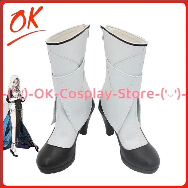 

[На заказ] Honkai Impact 3 Aponia, обувь для косплея, костюм для ролевых игр, реквизит, Хэллоуин, карнавал, праздничная вечеринка, ботинки из искусственной кожи