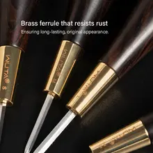 Leather Stitching Awl Second Gen with Ebony and Brass #6