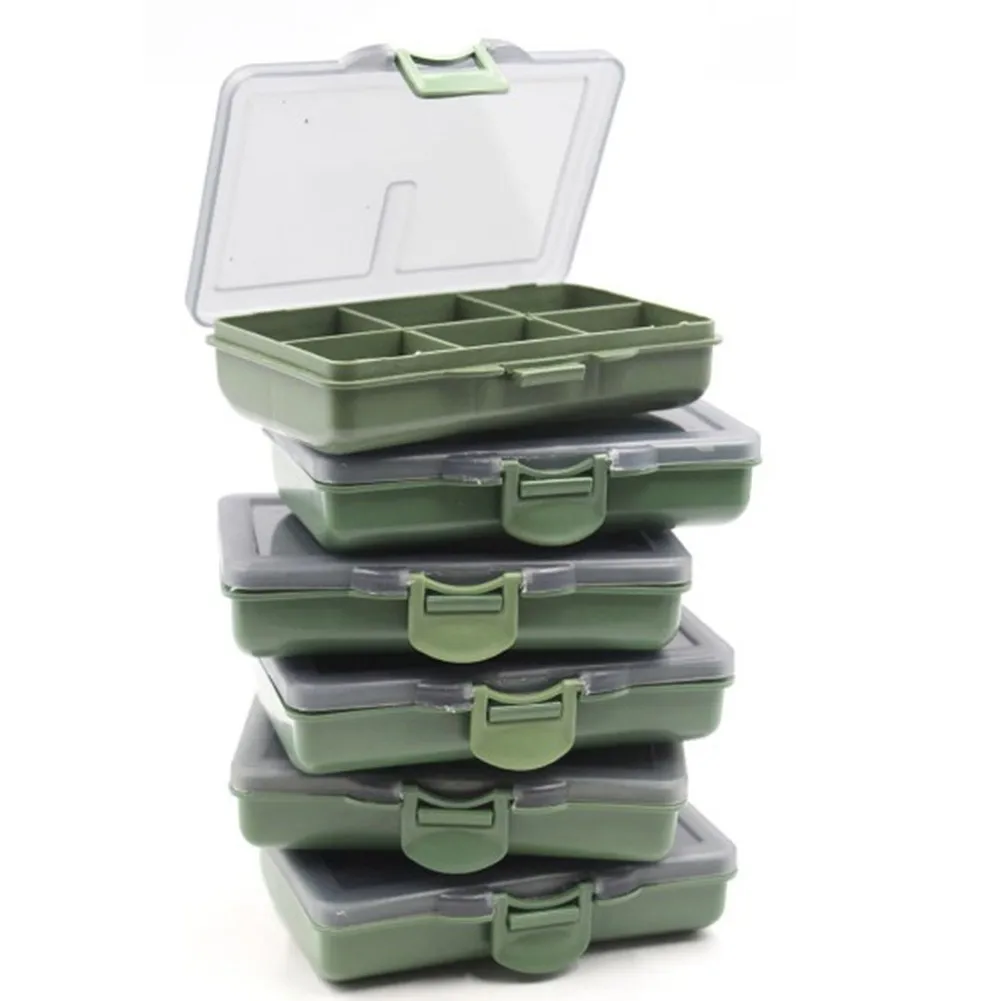 1-8 Compartments Storage Box Carp Fishing Tackle Boxes System Fishing Bait Boxes Soft Fish Lure Hook Bait Storage Case Organizer