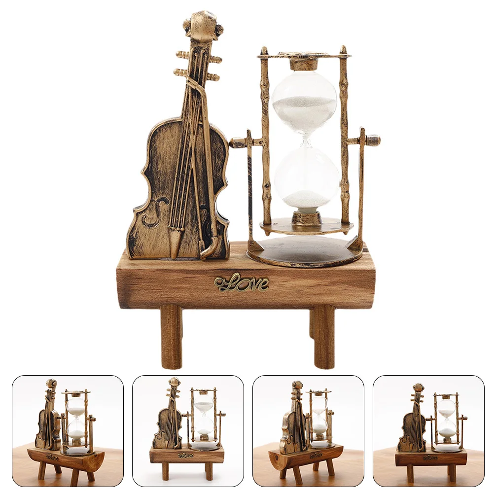 

Retro Sand Clock Desktop Ornament Vintage Sand Glass Creative Craft Decoration Office Adornment Creative Decor