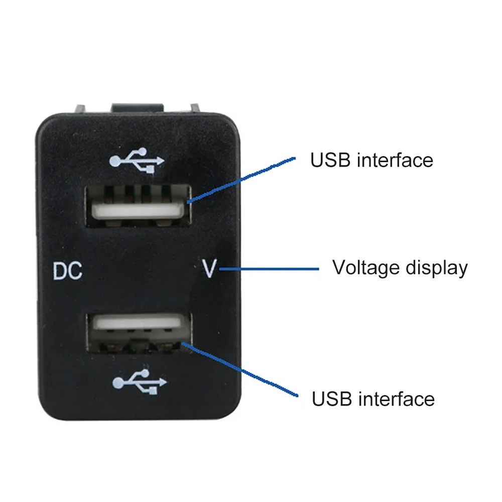 Модификация автомобиля 4,2 А двойной Usb Honda/с дисплеем вольтметра предназначенная для зарядки 12 В