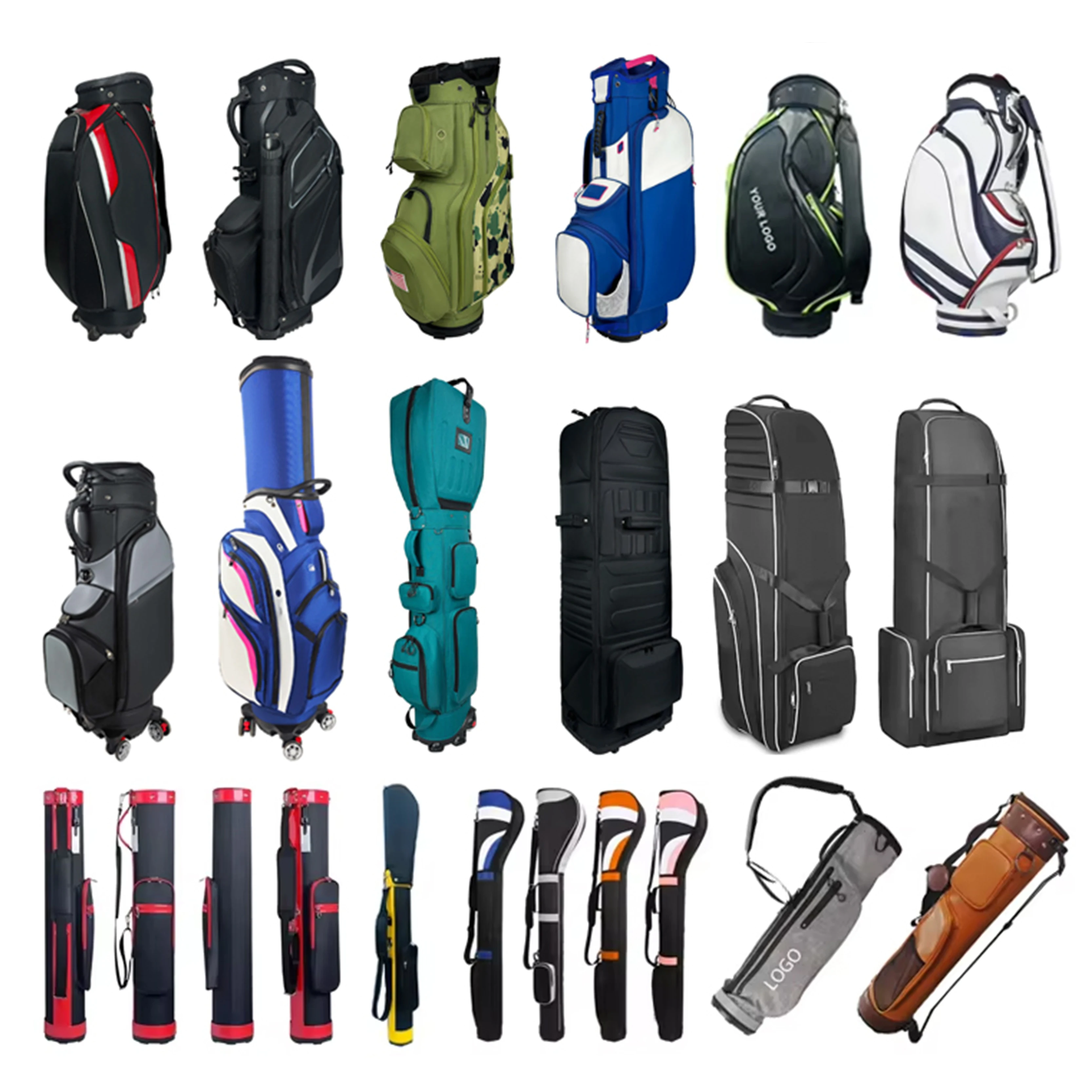 Golf Bag Cooler ASL001 PU Waterproof 10-way Divider Adjustable Strap Multiple Storage Pockets Temperature Portable view 4
