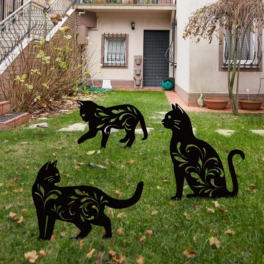 Metal Cat Garden St… - image