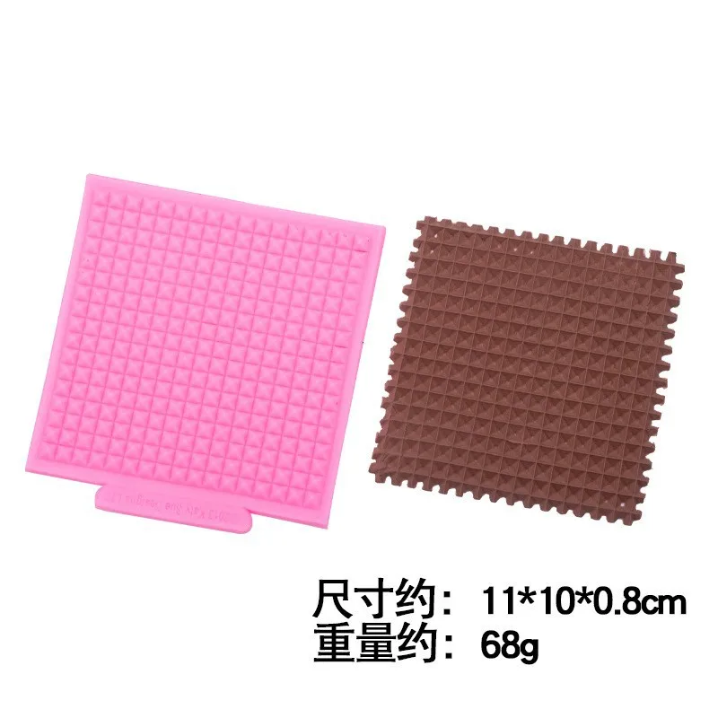 Waffle Silicone Mold Clay Crystal Glue Cream Soil Accessories Dessert Silicon Moulds 15-118