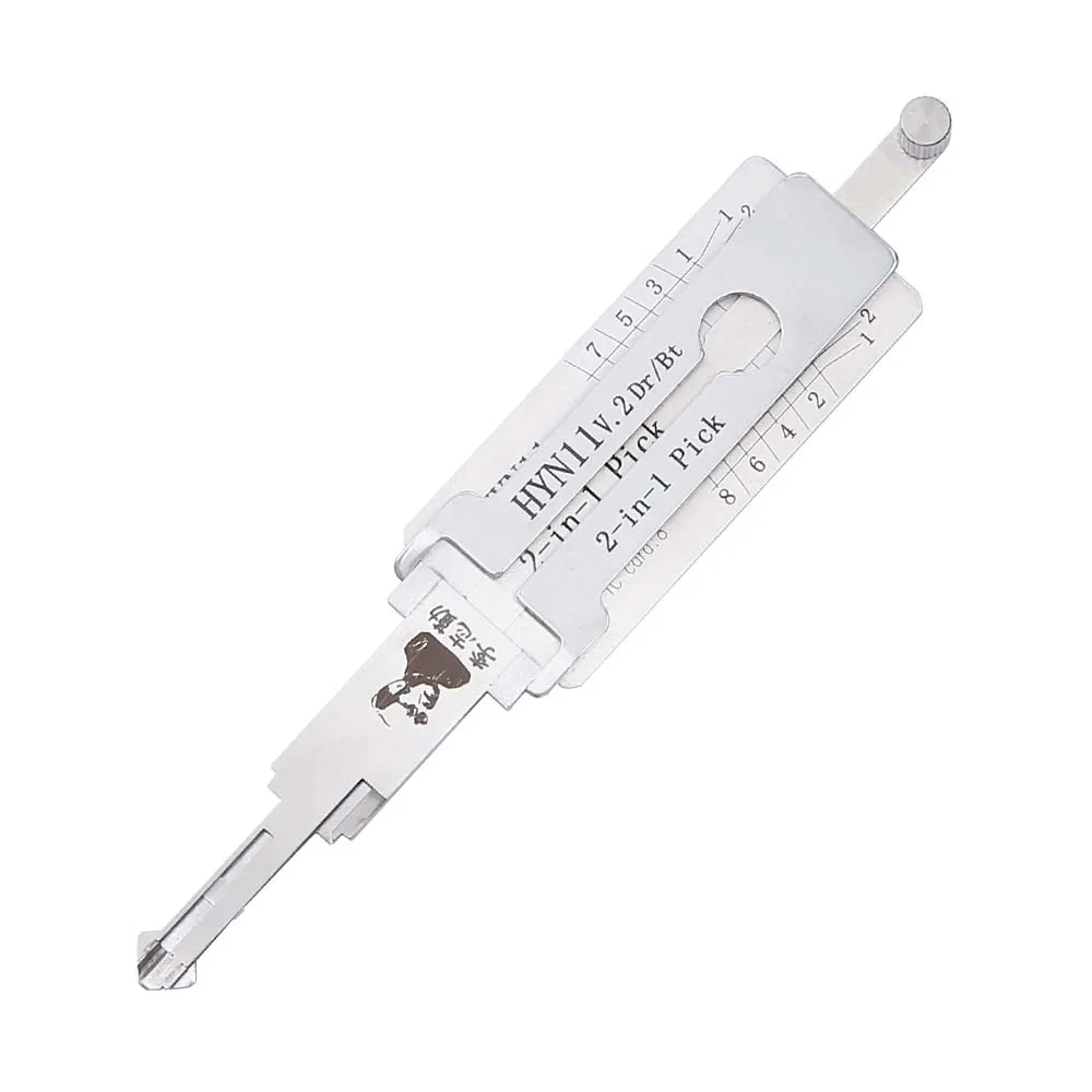 

HYN11 Lishi 2-in-1 Tool for Elantra,Tucson,Cerato Auto Door Lock Cylinder Locksmith Supplies Repair Tools