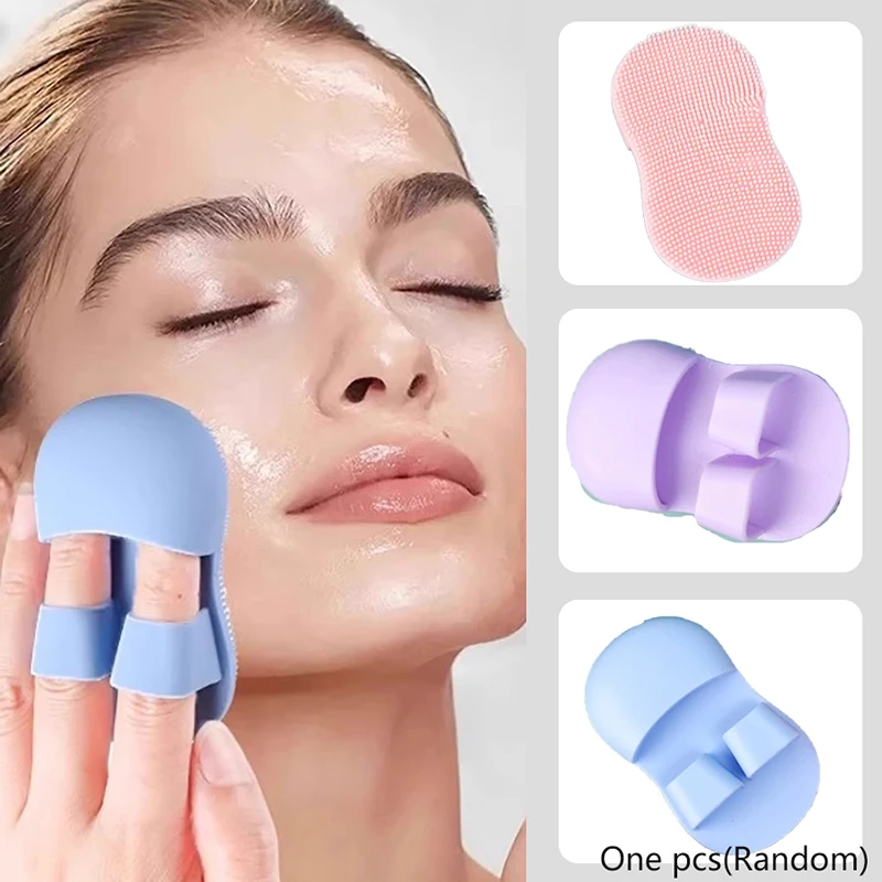 

Mini Finger Face Washing Brush Slipper Shape Soft Silicone Deep Cleansing Pore Remove Dead Skin Cells Massage Cleansing Brush