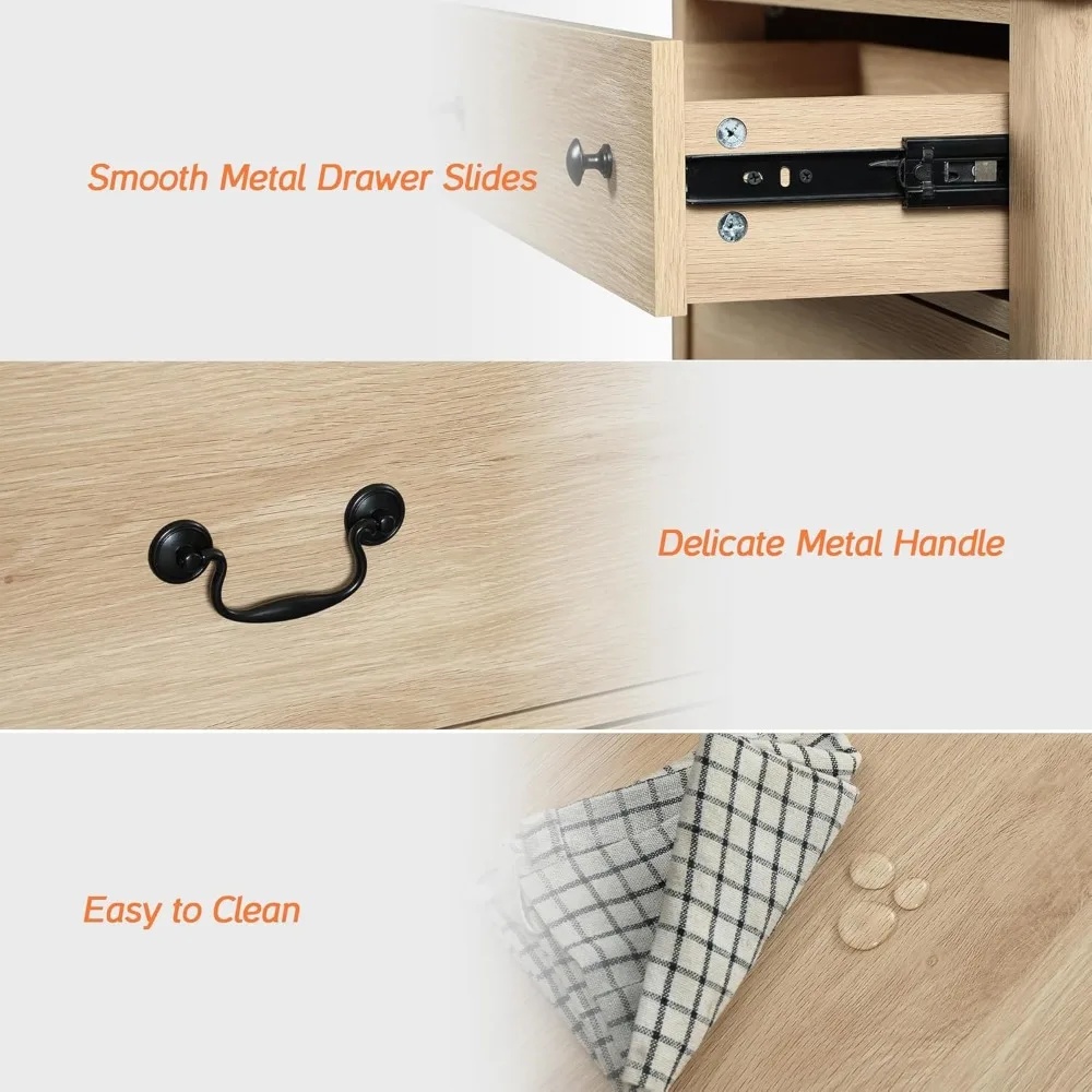 مكتب زاوية على شكل حرف L للمكتب المنزلي مع أدراج وخزانة تخزين ومخرج طاقة #6