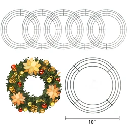 25cm Wire  Metal Wreath Frame for Holloween Christma New Year front door Decors Crafts DIY，2 Pack, 5 Pack different size choice