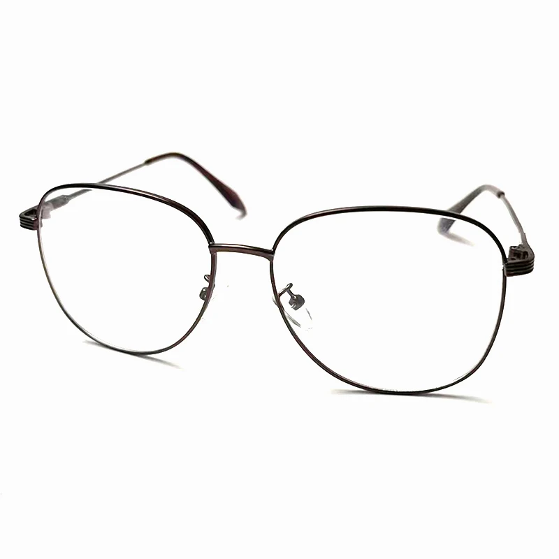 Men Women Bifocal Alloy Pilot Reading Glasses Double Light Gradient Oversized Frame Diopter Eyewear