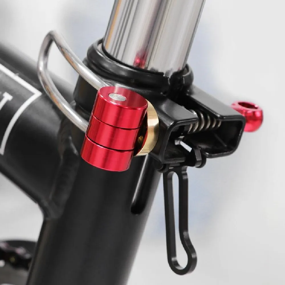 

Folding Bike Seatpost Clamp Compatible with Brompton Seatpost Clamp Quick Release Seat Clamp Bike Seat Post Clamp 2Pcs