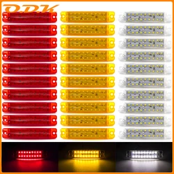 10Pcs 18 LED 24V Side Marker Light Clearance Signal Lamp Indicator Tail Warning Lamp Trailer Truck Lorry Caravan Boat Bus