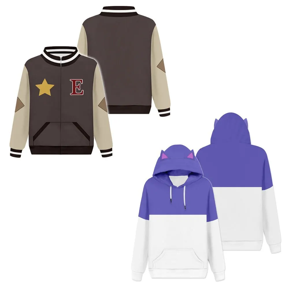 

Fulujiacos Cosplay Gus Hoodie 3D Printed Hooded Sweatshirt Zip Up Jacket