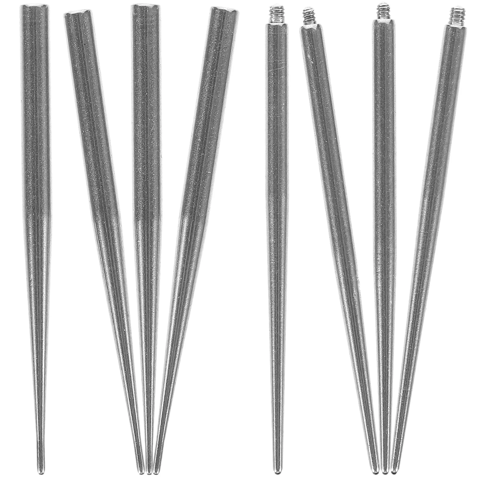 8 Pcs Piercing Guide Rod Taper Pin for Ear Insertion Kits All Piercings Metal Changing Tool Nose Stud