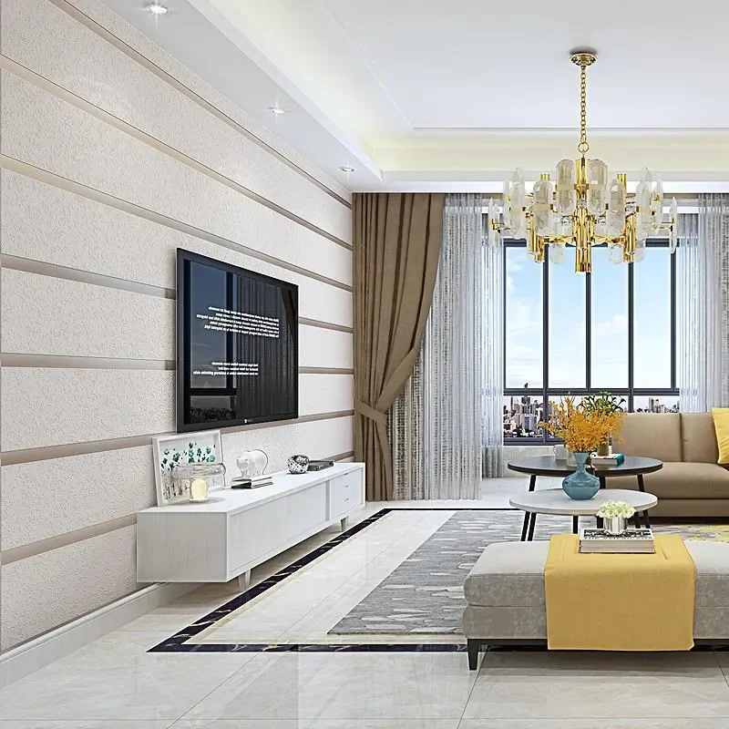 الحديثة شريط خلفية غير المنسوجة سميكة ديكور المنزل تقليد جلد الأيل خلفية ديكور غرفة نوم غرفة المعيشة ثلاثية الأبعاد خلفية bocи #3