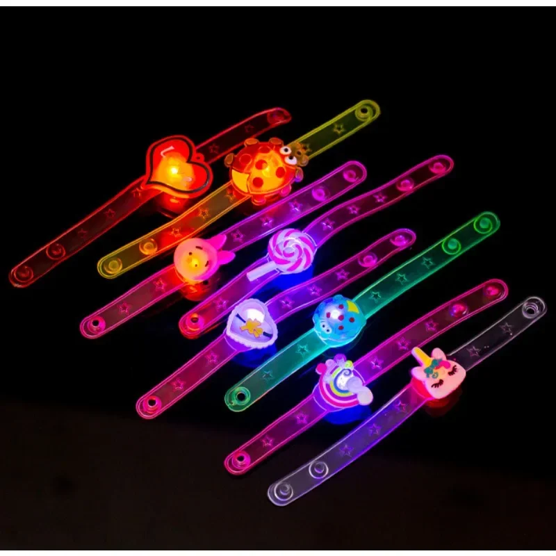 Cartoon Creative Light-up Bracelet LED Light Up Watch Toys Kids Birthday Party Supplies Carnival Guests Children Giveaways