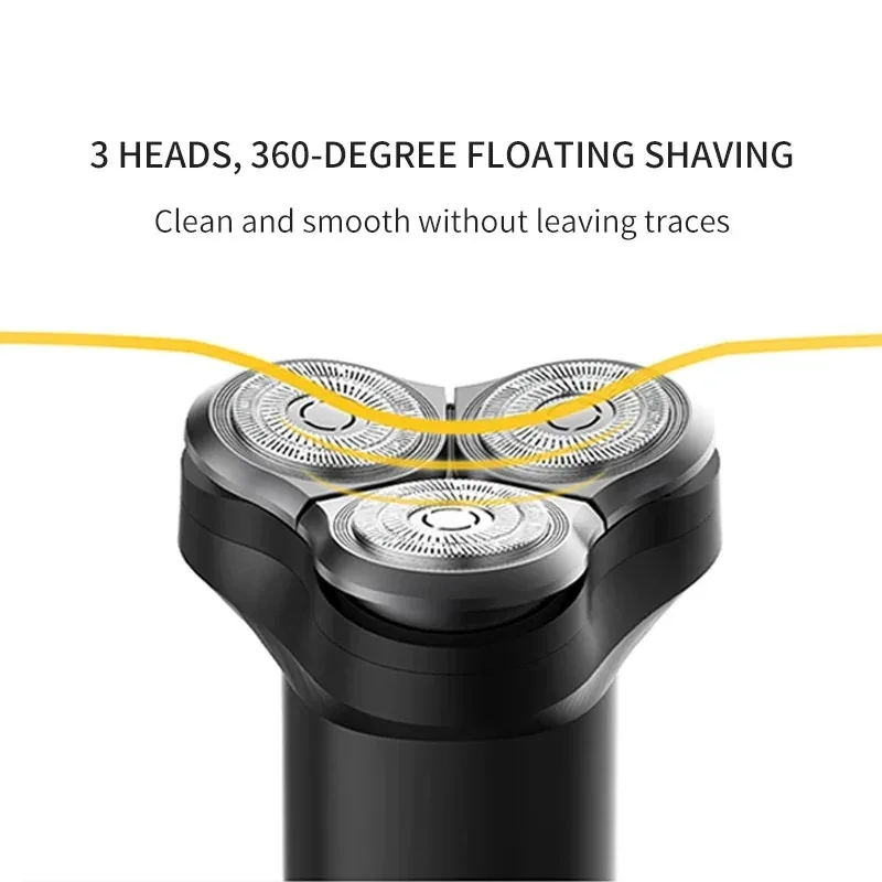 Xiaomi MijiaS300 portable dry wet electric shaver with three floating cutting heads IPX7 washable mini male blades