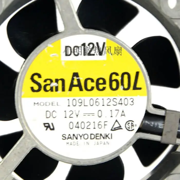 NEW ORIGINAL 109L0612S403 12V 0.17A metal frame 6025 60*60*25mm COOLING FAN
