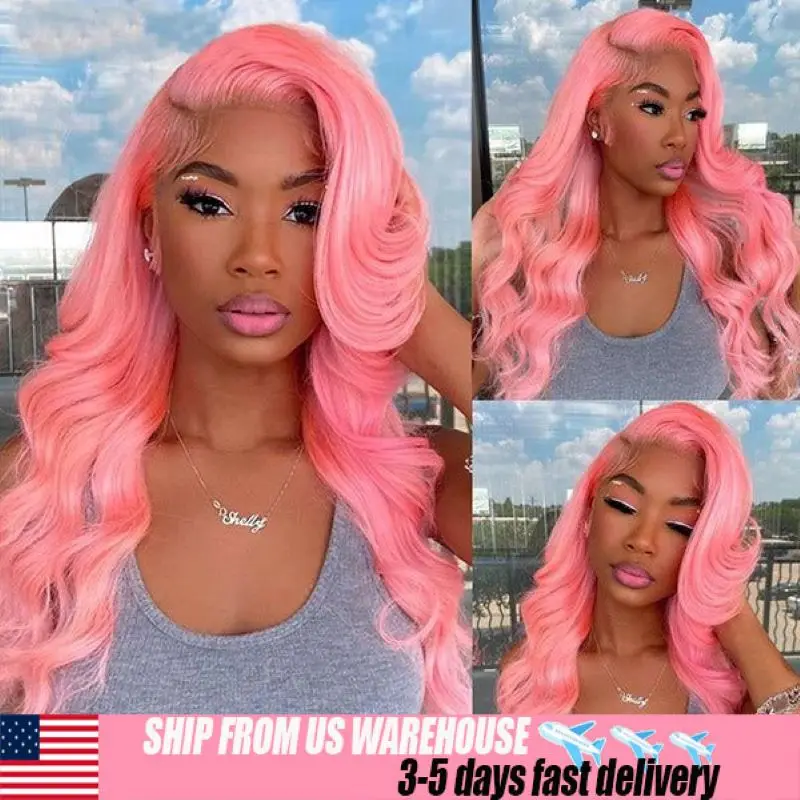 

Объемная волна Парики из человеческих волос Розовый парик 200% Плотность 38-дюймовые парики из человеческих волос Hd Фронтальный 13x6 13x4 Предварительно выщипанные распродажи