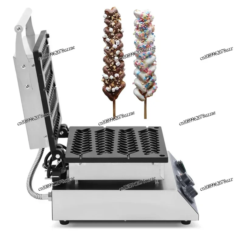 4 PCS Commercial Electric Wheat Ear Shaped Waffle Pops Machine Maker Waffle Maker