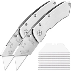 Metal Folding Pocket Knife Portable Utility Knife Mini Unboxing Paper Cutter нож Couteau Cuchillo with Belt Clip for Home Office