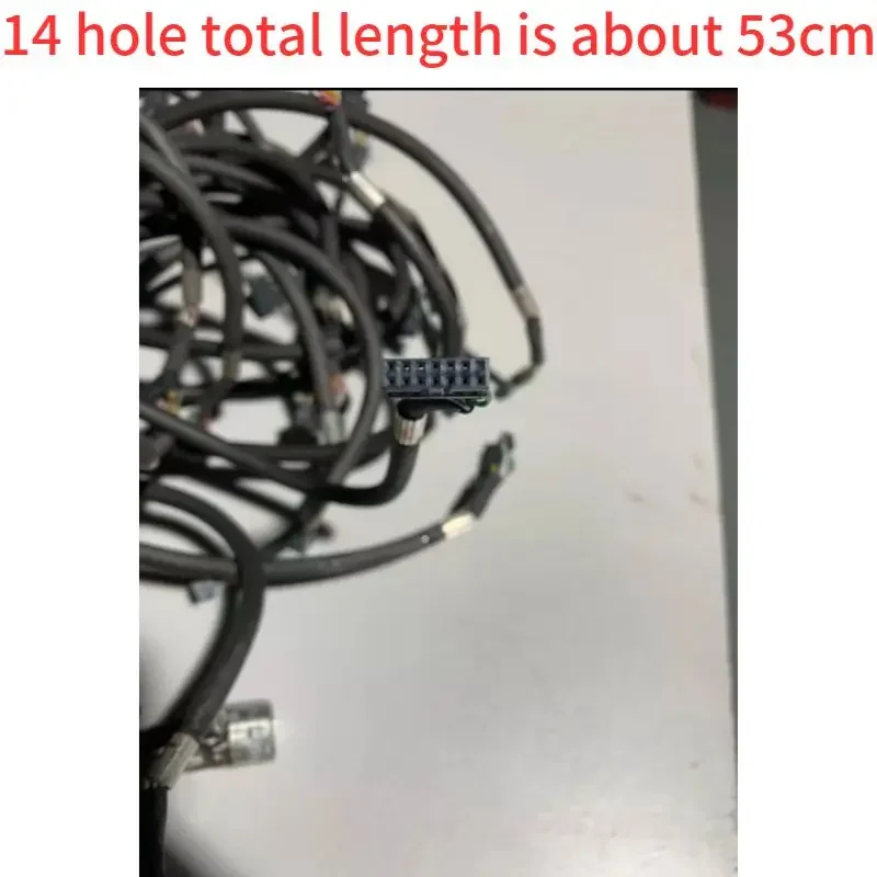 Second-hand test OK encoder network port data cable 14 hole total length is about 53cm