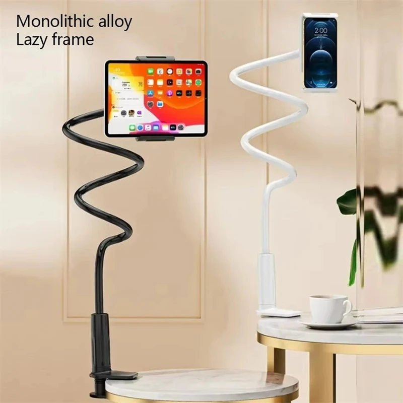 

128cm Phone Holder Stand Lazy Bracket Headrest Bed 360 Flexible Long Arms Clamp Mount For Iphone Samsung And 3.5~6.7" Device New