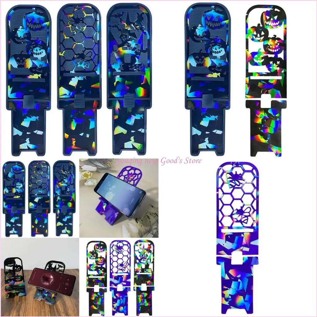 

57QA силиконовая форма держатель для телефона формы для эпоксидной смолы DIY голографическая форма для стойки для телефона