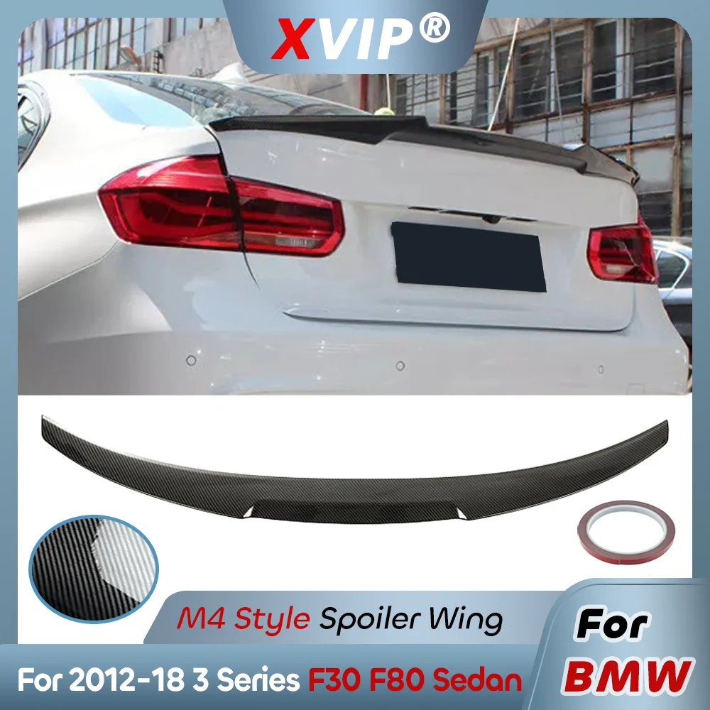 

XVIP Glossy Carbon Fiber M4 Style Rear Spoiler Wing For BMW 3 Series 2012-2018 F80 M3 F30 4-Door Sedan