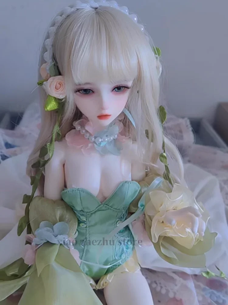 2024 Stock New Product 44cm Original Doll 1/4 Girl Doll Shana Flower Elf Petal Skirt Resin Doll Handicraft Girl Toy Birthday Toy