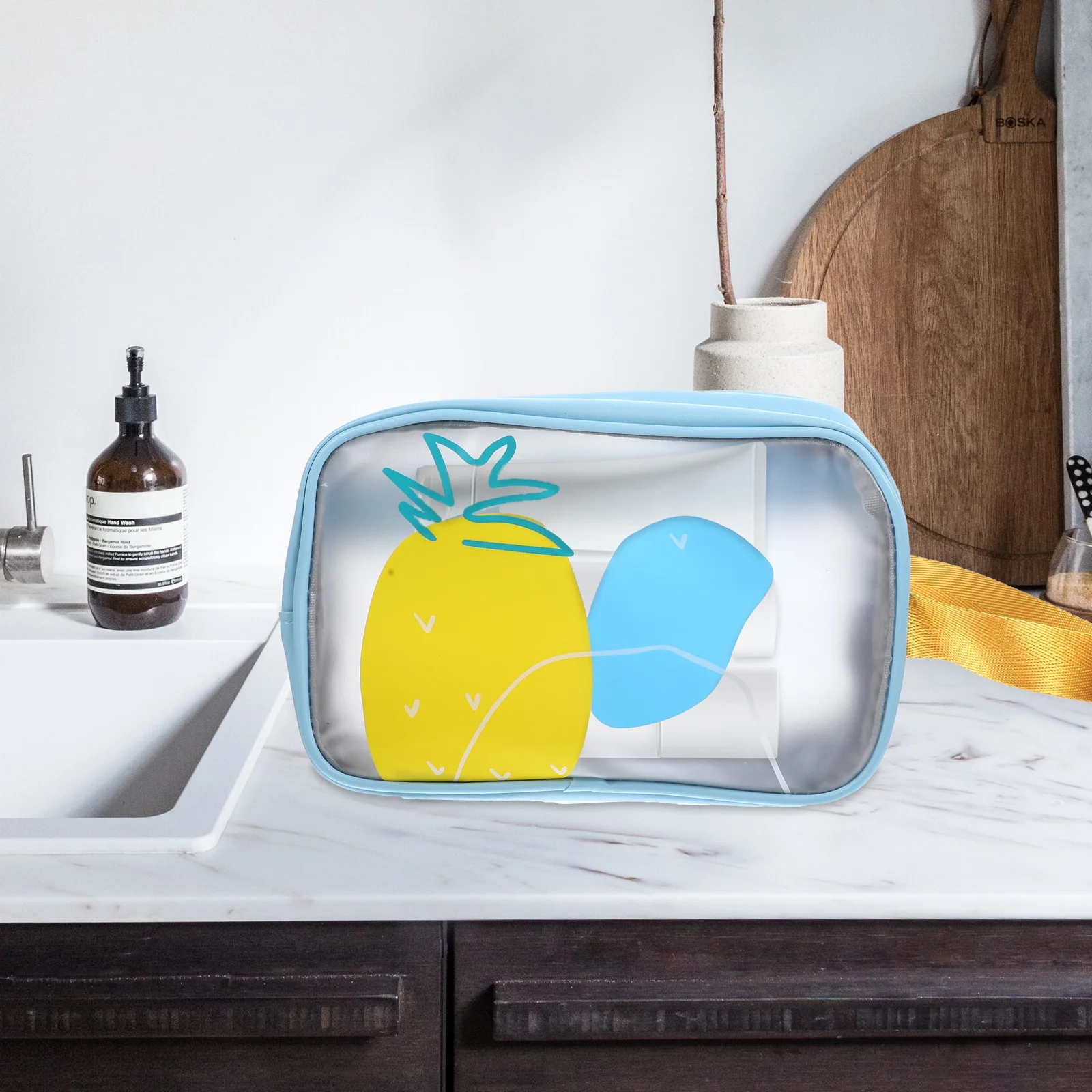 

Waterproof Toiletry Bag Large Clear Makeup Organizer Travel Storage Pouch For Women Girls Wet Dry Separated Gym