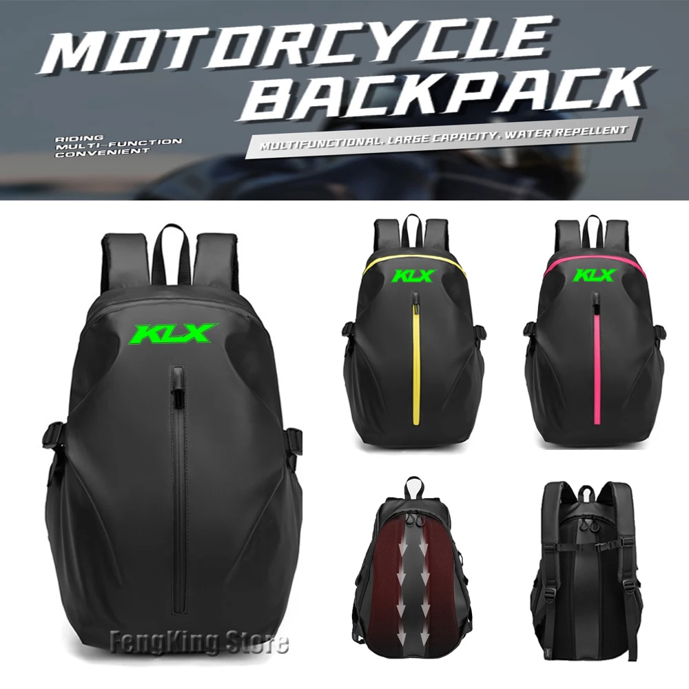 

Knight backpack motorcycle helmet bag travel equipment waterproof and large capacity For KLX 300 230 250 150 300SM