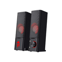 Redragon GS550 PC Gaming Speakers 2.0 Channel Desktop Computer Sound Bar  Quality Bass & Decent Red Backlit