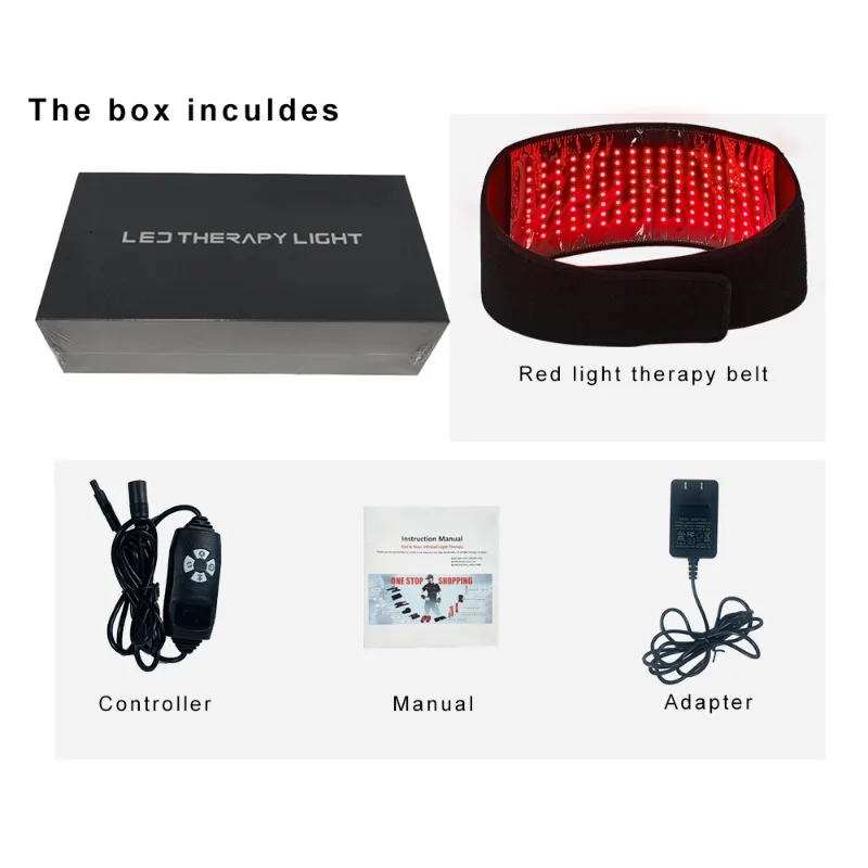 Waist Protection Infrared Physiotherapy Belt Heating Infrared Physiotherapy Light 1.3 Meters Extended Belt Wear