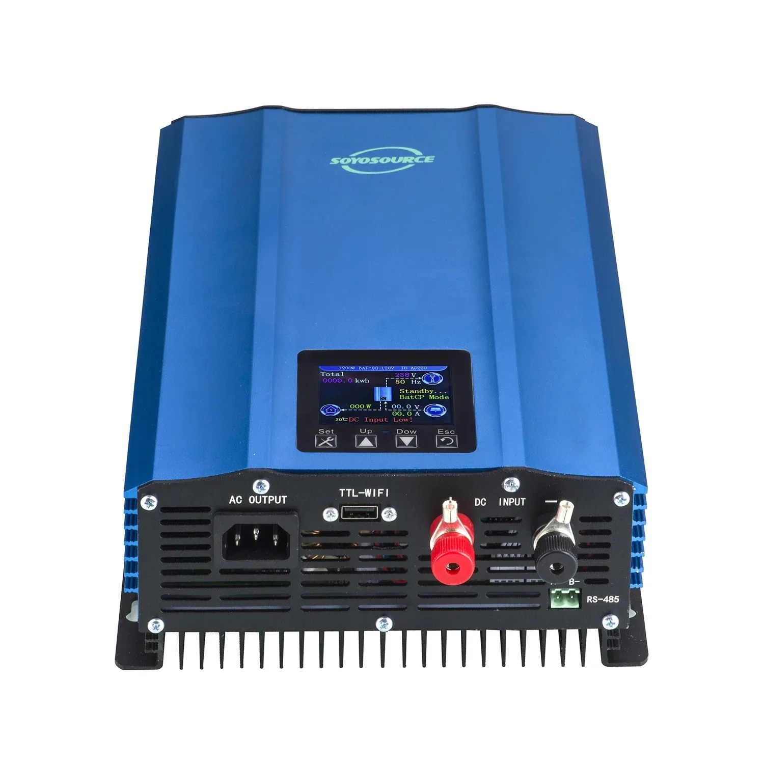 LCD+WiFi App1000W 1200W Grid Tie Inverter Solar PV Battery Anti counter flow  DC-AC Converter Constant Power Grid MPPT Limiter