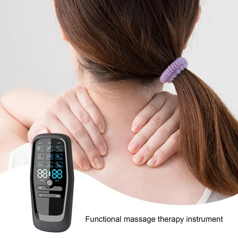 Cervical Massage Instrument Electric Micro-Current Neck Massage Machine Small Size Muscle Exercise Massager For Business Trip