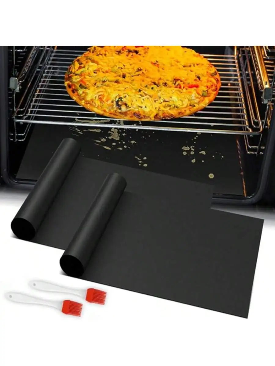 Heavy duty oven lining reusable baking mat suitable for electric stoves air fryers barbecue mats PTFE sheet Heavy duty oven lining reusable baking mat suitable for electric stoves air fryers barbecue mats PTFE sheet