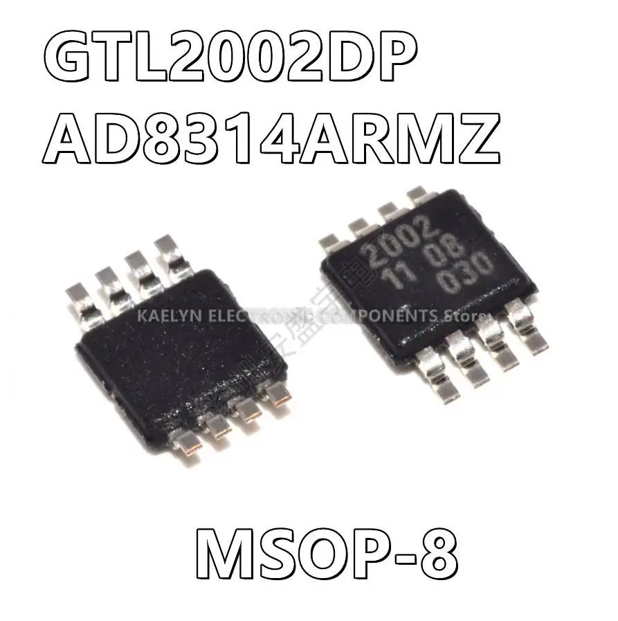 10Pcs/lot GTL2002DP 2002 AD8314 AD8314ARM AD8314ARMZ J5A Voltage Level Translator Bidirectional RF Detector IC Cellular 8-MSOP